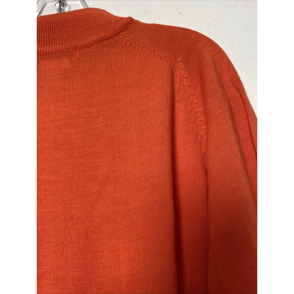 Outlander Mock Neck Sweater Women’s Size S Orage Wool Blend Oversized Casual - Picture 8 of 12